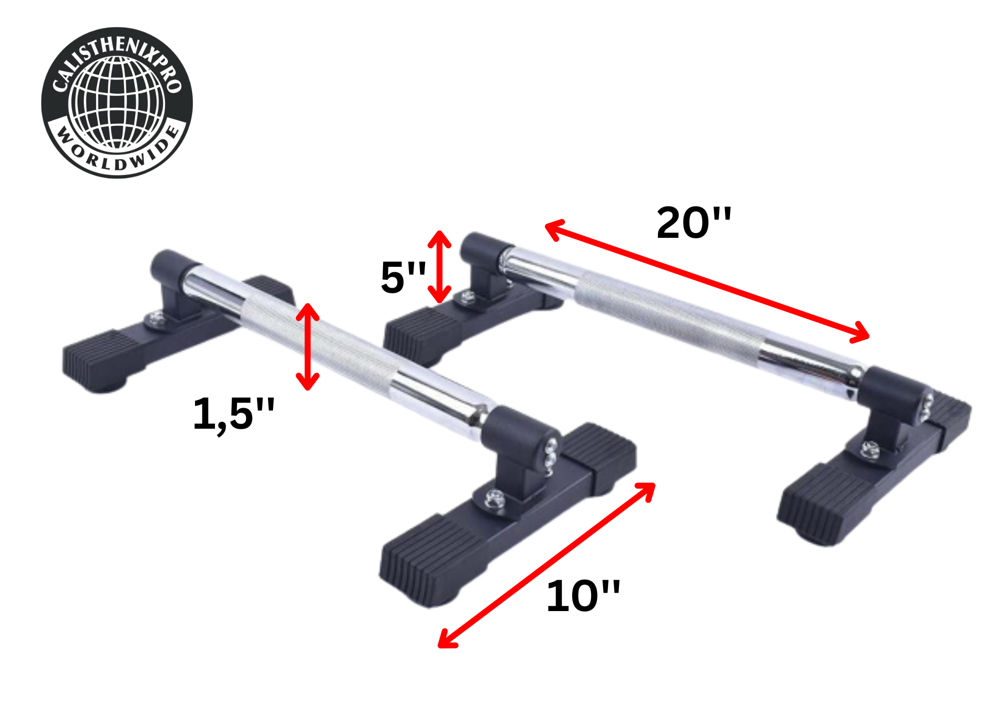 Low Chrome Parallettes (Heavy Duty Edition 2.0) PRE-ORDER