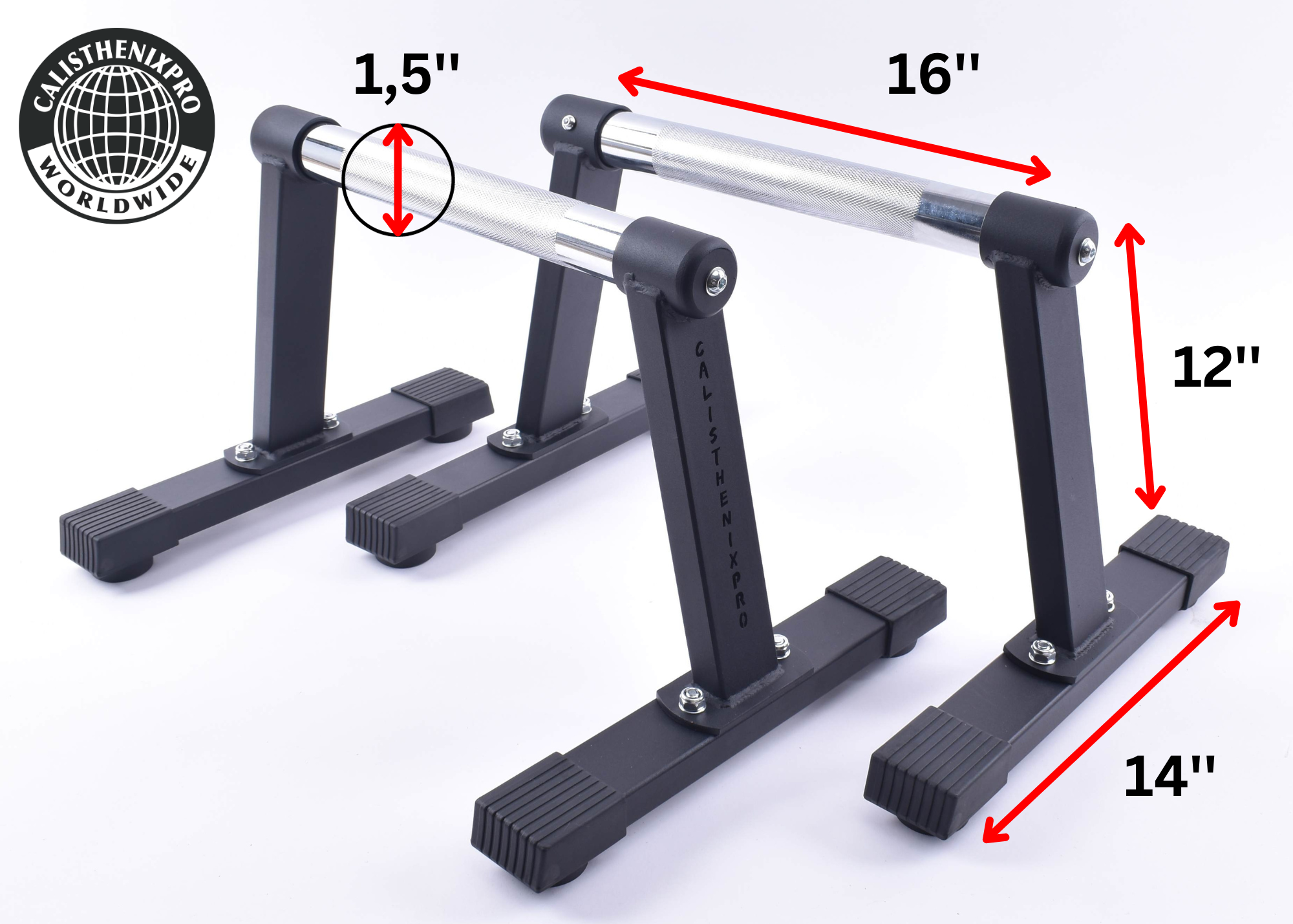 High Chrome Parallettes (Heavy Duty Edition 2.0) PRE-ORDER